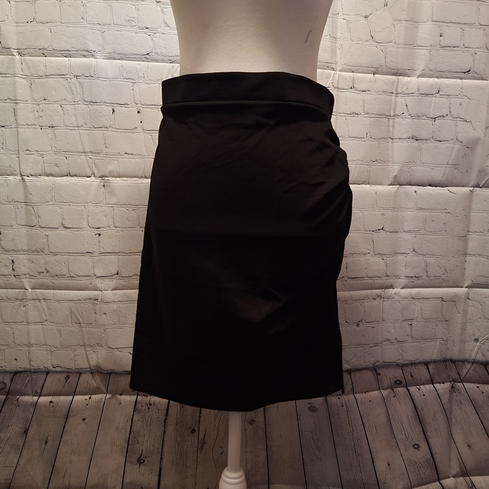 NWOT Black Ruched Side Mini/Pencil Skirt